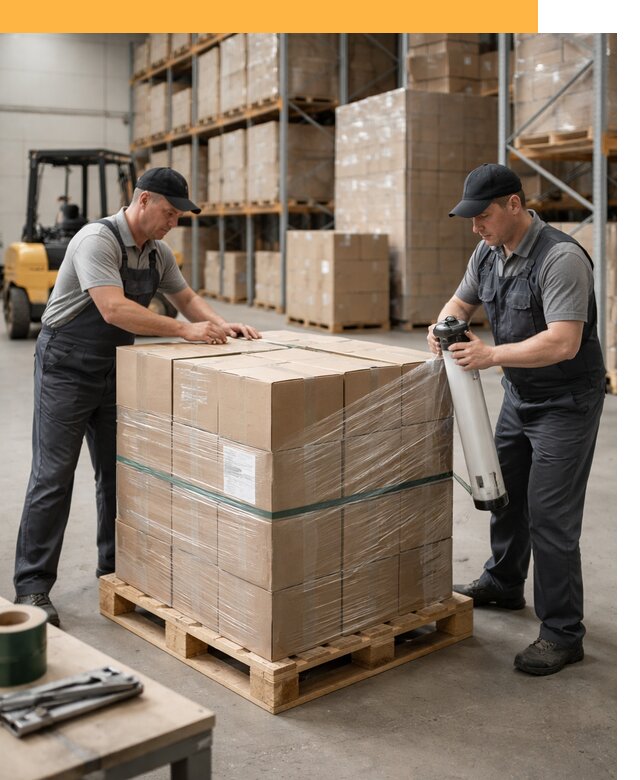 Упаковка и паллетирование грузов от 3597 руб: защита и крепление