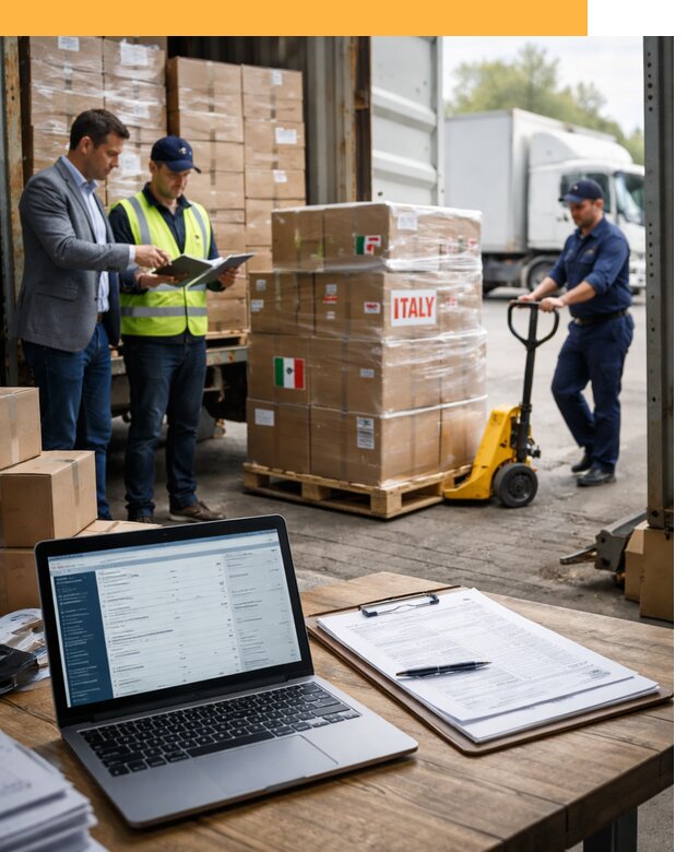 Доставка грузов из Италии: морские и авиаперевозки от 18500