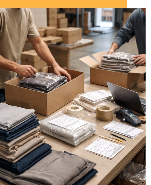 Перевозка одежды по миру от 7709 руб. с таможенным оформлением