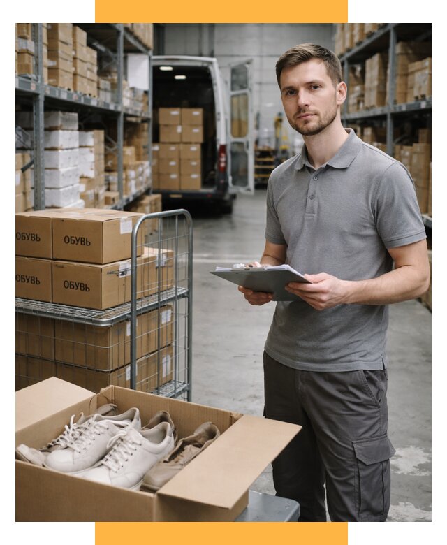 Доставка обуви из Китая и Турции от 4625 р. СетСервис-Нрв