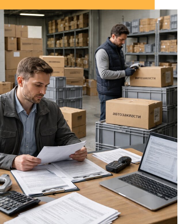 Таможенное оформление автозапчастей по выгодным тарифам от 8736